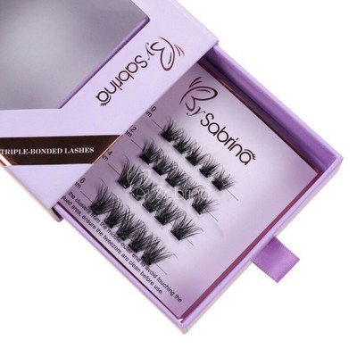 10-16mm Glue Free  False Lash DIY Cluster Press On Eyelash  (Natural Set)