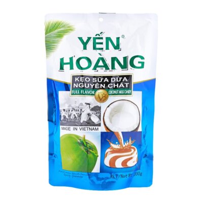 Yen Hoang Coconut Durain Coffee Milk Candy Coffee Made in Vietnam 100g bag