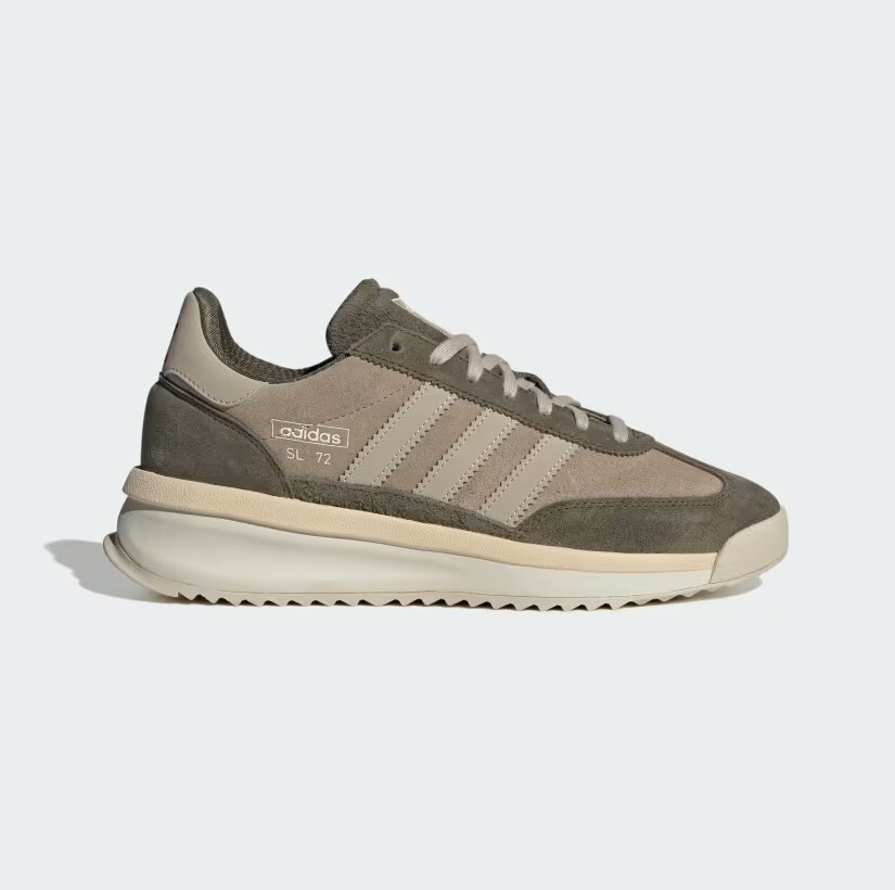 ◆adidas◆ SL 72 RTN Black Charcoal IH5633 New Adidas SL 72 RTN Shoes - Blanch Cargo/ Putty Mauve
