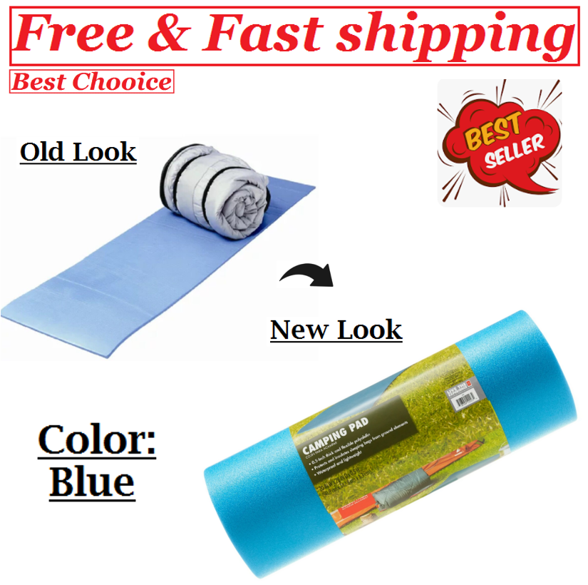 Ozark Trail Closed Cell Foam Blue Camp Sleeping Pad - Great