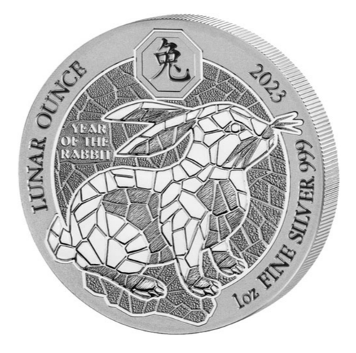 2023 Rwanda -Year of the Rabbit 1 oz .999 silver coin sealed