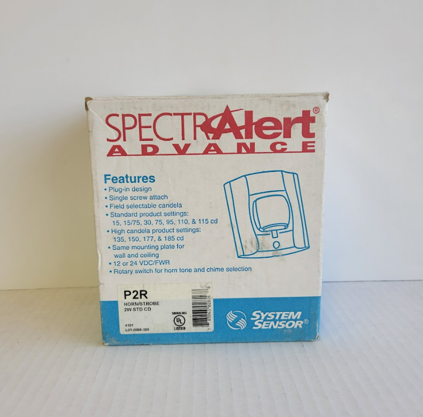 Sensor Spectralert Advance P2r Horn/strobe 2w Std Cd Red Fir
