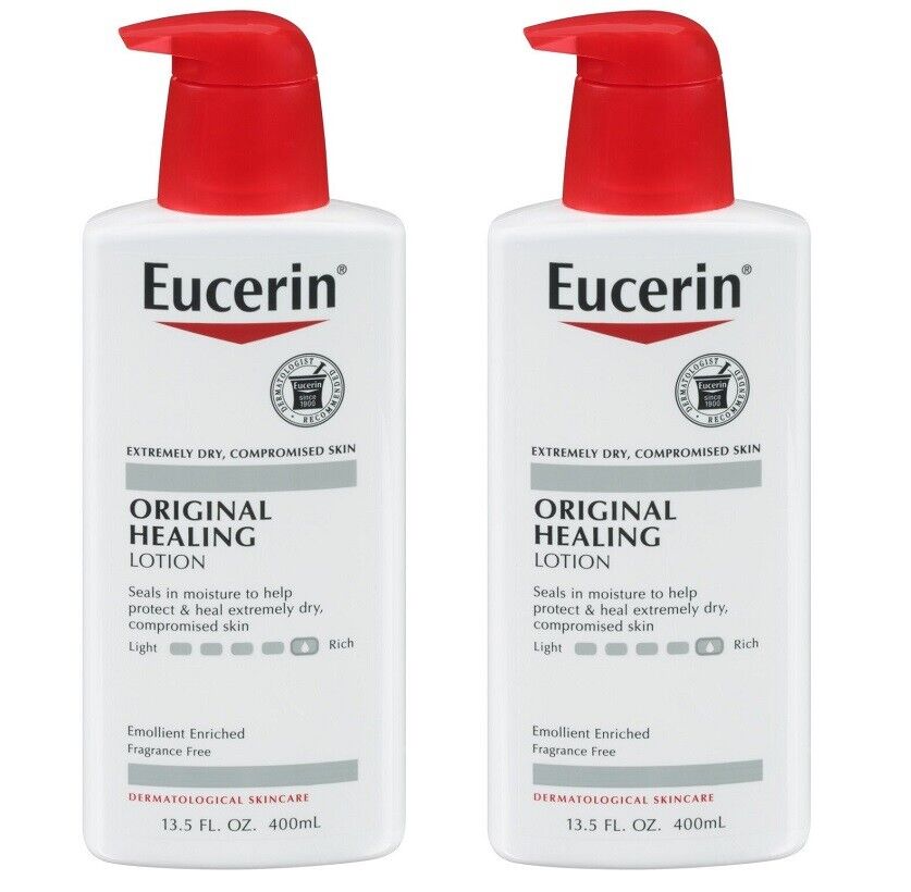 Eucerin Original Healing Lotion Fragrance Free, 13.5 oz each (PACK OF 2)