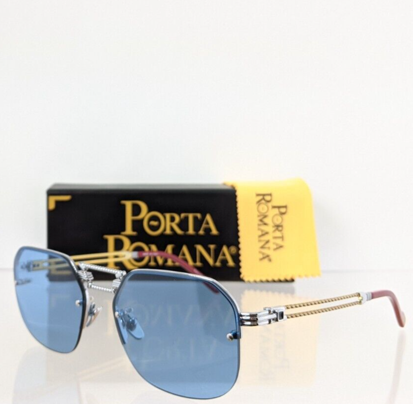Pre-owned Porta Romana Authentic  Sunglasses Mod 1012 Col 600 B Vintage Frame In Blue