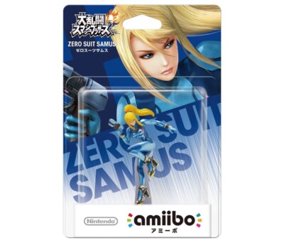 Nintendo Amiibo Zero Suit Samus Aran Metroid Super Smash Bros Switch Wii U 3DS