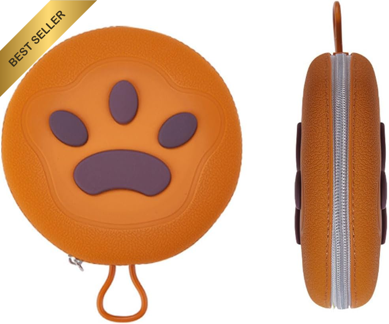 Portable Silicone Pet Bowl Double Collapsible Dog Cat Food and Water Feeder, Ant