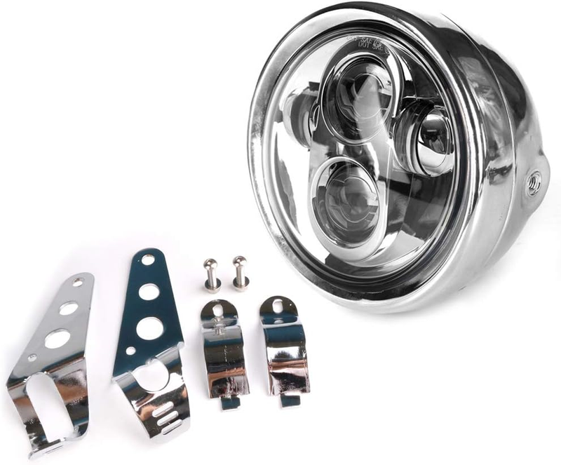 Chrome Motorcycle Headlight Housing with 5.75 5-3/4Inch Head