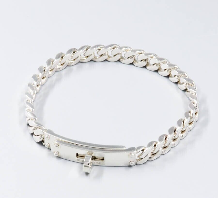 Hermes Kelly Gourmet Bracelet TPM Size 925 Silver Length