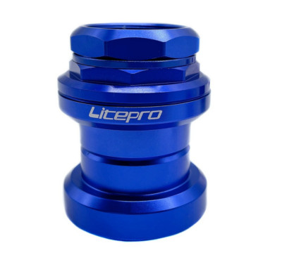 Aluminium Threaded Headset for BROMPTON in BLUE