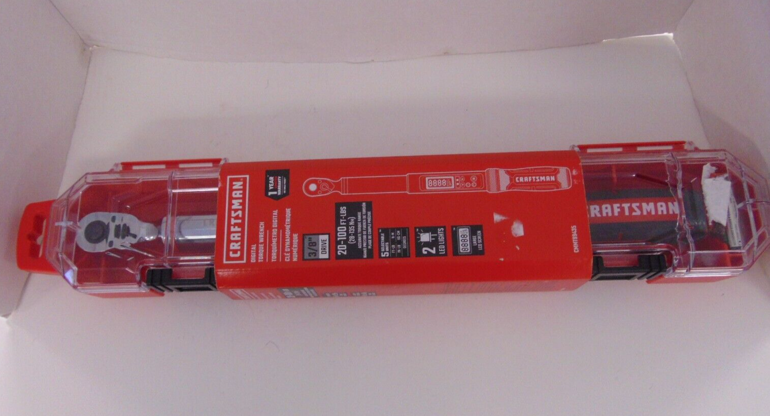 Craftsman CMMT99435 3/8" Digital Torque Wrench 20100 FTLBS NEW TU0051