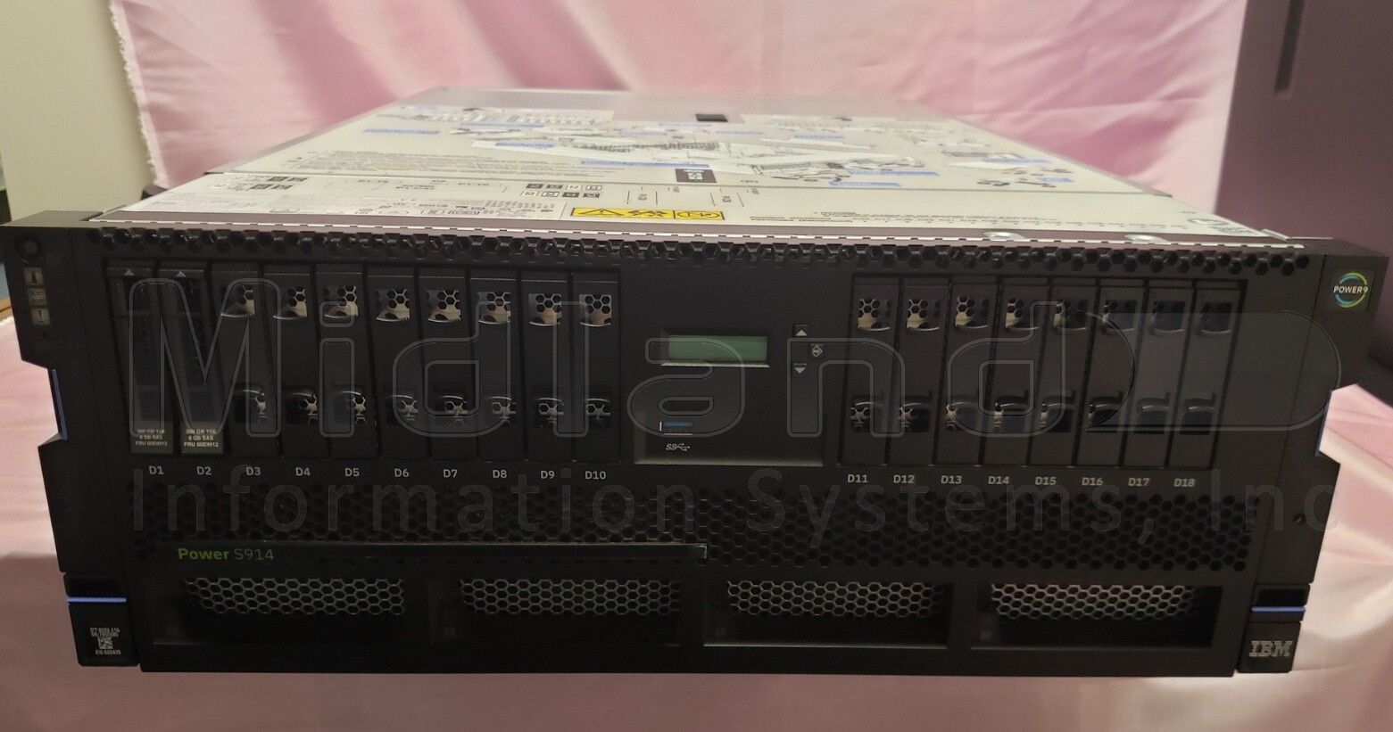 IBM 9009-41A Power S914 w/ IBM Power9 CPU Processor 02CY259 9314 CA PQ ...