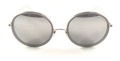 Pre-owned Dita 21012 Freebird Matte Crystal Grey/milky Gold Mirrored Sunglasses 54-19-140