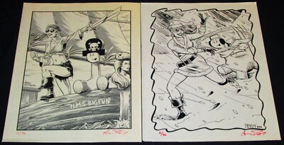 TWO SIMONE & AJAX Prints SIGNED/NUMBERED by ANDREW PEPOY!