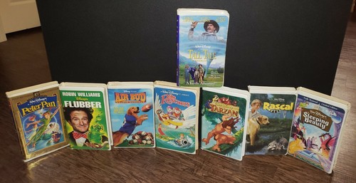 Disney VHS Movies Lot Of 17 - Aladdin Tall Tale Mary Poppins Monsters Peter Pan