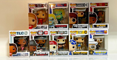 Funko Pop Rocks: LOT of 9 - #194 #201 #202 # 208 #215 #249 #256 #274 #275