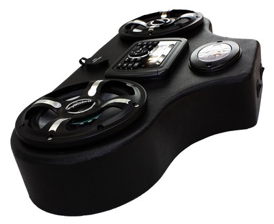 Froghead Ind. Stereo for Canam Commander with Bluetooth AM/FM App and LED Speak