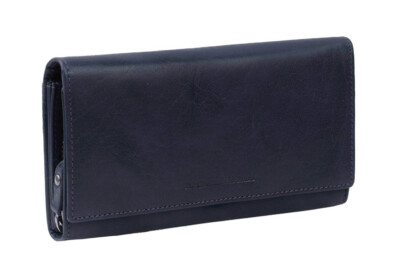 The Chesterfield Brand Hampton Billfold Wide Geldbörse Navy blau Neu