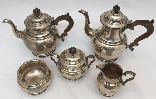 1950s Vintage Sterling Silver  5 Piece Gorham Coffee & Tea Service  2,856 Grams