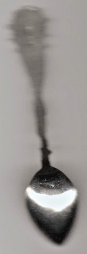 New Westminster Indian Brave Canada Sterling SILVER Souvenir Spoon Brit Flag SUN