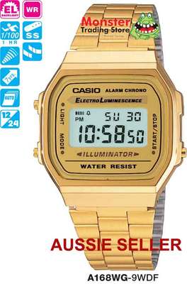 CASIO WATCH RETRO VINTAGE A168WG-9 A168WG A168 A158 A158WA