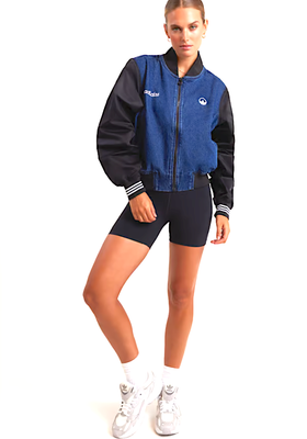 Adidas denim cheap jacket womens