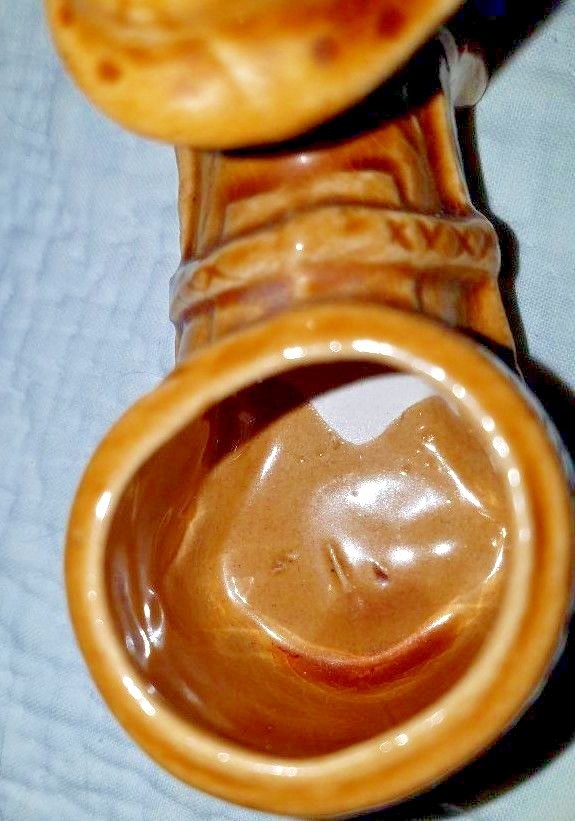 Vintage Ceramic Donkey Pulling Barrel Cart Toothpick Holder Japan