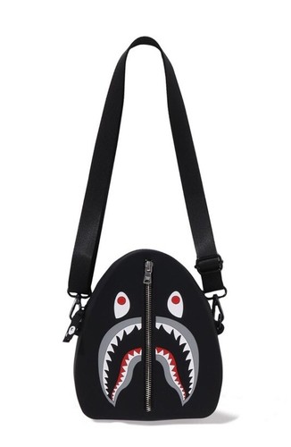 Authentic a bathing ape bape shark silicon shoulder bag
