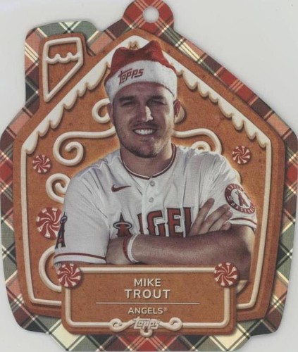 2024 Topps Holiday Ornament Mike Trout Los Angeles Angels