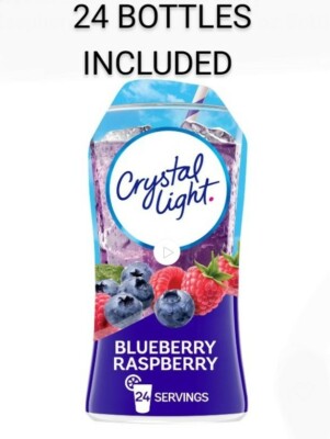 Crystal Light Liquid Concentrate 1.62 Oz Bottles(Pack of 24)Blueberry Raspberry
