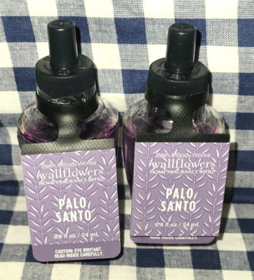 NEW 2-Pack PALO SANTO Wallflower Refill Bulbs SEALED 0.8 oz Bath & Body Works