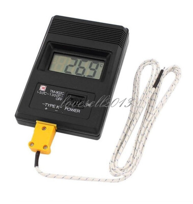 TM902C Digital LCD Thermometer Temperature Reader Meter Sensor K Type Probe