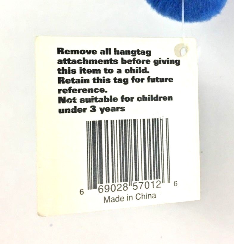 1999 WCW NWO Nitro Four Horsemen Beanie Baby Plush Blue Bear Series 1
