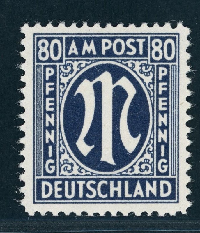 Tous. Occupation Bizone Ampost Michel No. 34bc Neuf