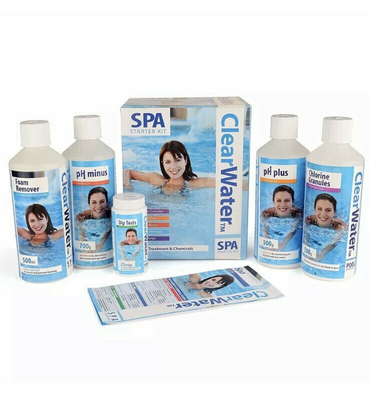 ClearWater Spa Starter Treatment Kit, LayZ Spa Chemical Kit, Hot Tub
