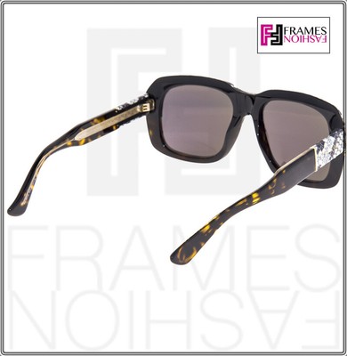 Pre-owned Gucci 1157 Brown Lime Mirrored Ayers Snake Leather Fantasy Sunglasses Gg1157s In Kclz9