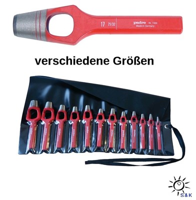 Locheisen Henkellocheisen Lochstanze Größen 2 - 60 mm DIN7200-A oder als Set