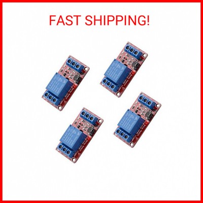 4 pcs DC 5V 1 Channel Relay Module Board Shield High/Low Level Trigger with Opto