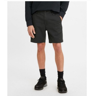 NEW Levi's Mens XX Chinos EZ Shorts Caviar Black Elastic Waist Stretch 8'' 2XL