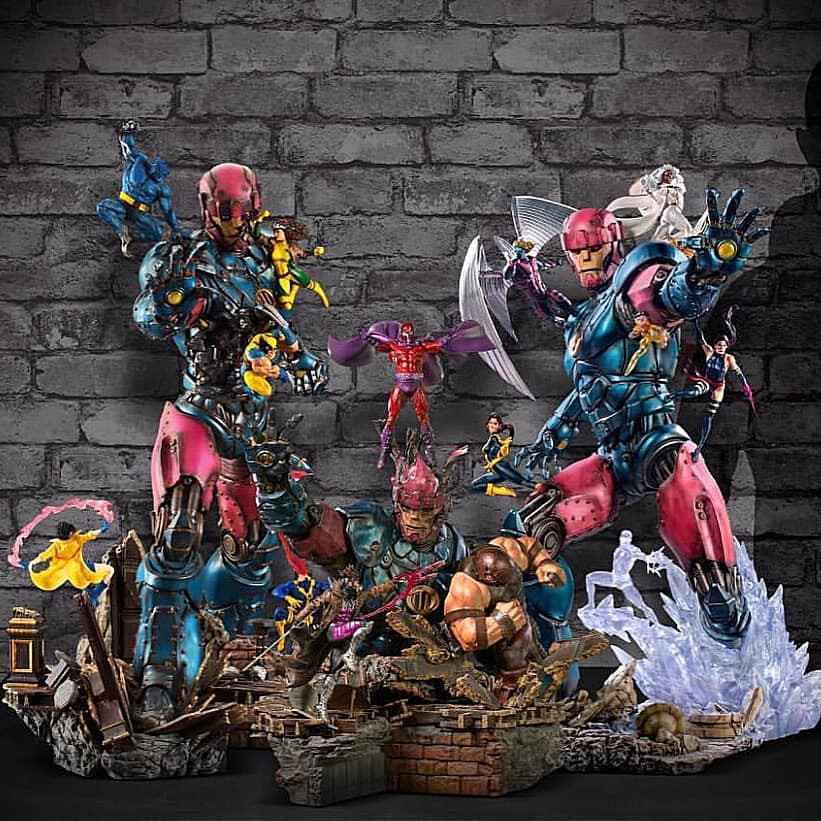 Iron Studios X-Men Vs Sentinel #1, #2 and #3 Deluxe BDS Art