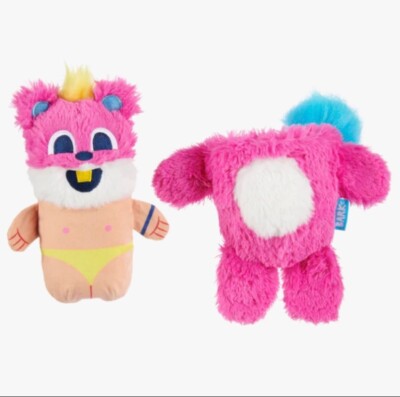 New Bark Box '' Murray The Furry '' 2 Pc. Dog Toy Naked Man Dressed as Plushy