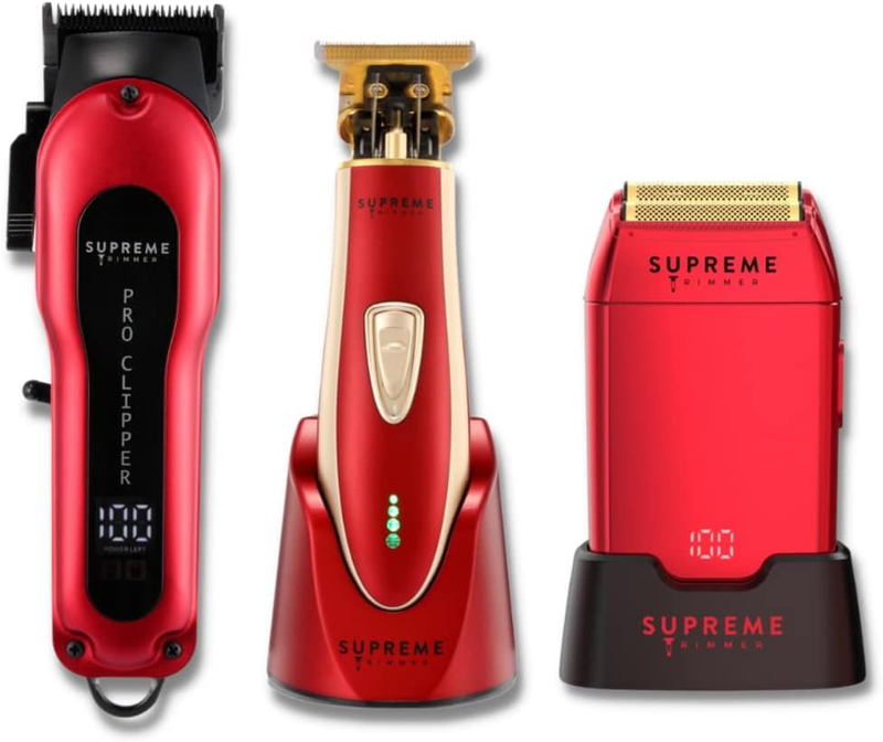 Barber Kit | 3 in 1 Hair Clipper, Mens Trimmer & Foil Shaver | Professional Bear