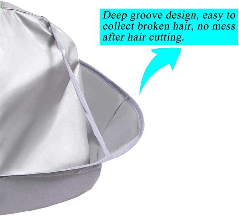 Umbrella Style Cutting Cape - Hairdressing Cloak for Hair Salon and Home Stylist