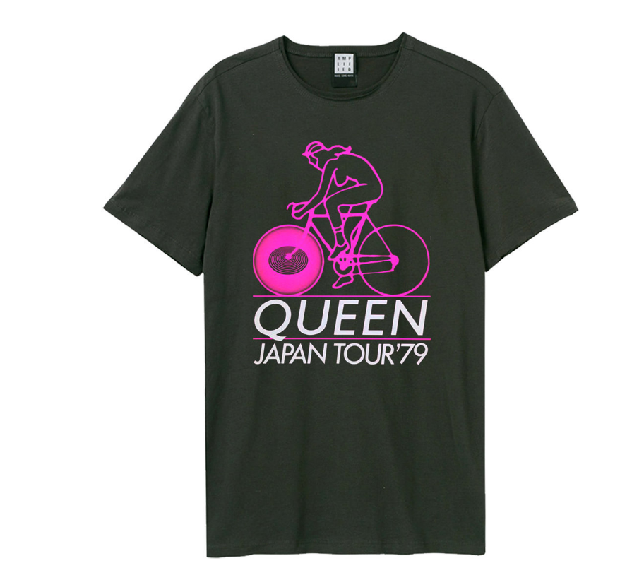 (アンプリファイド) Amplified オフィシャル商品 レディース クイーン Tシャツ ロング丈 Japan Tour 79 半袖 Tシャツド Amplified T-shirt Queen - 