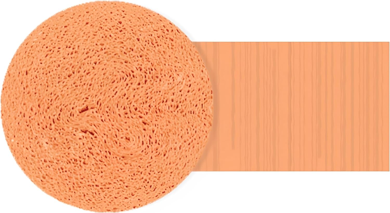 Peach Crepe Paper Roll - 81' - Premium Quality, Shrink Wrapped - Perfect for Cra