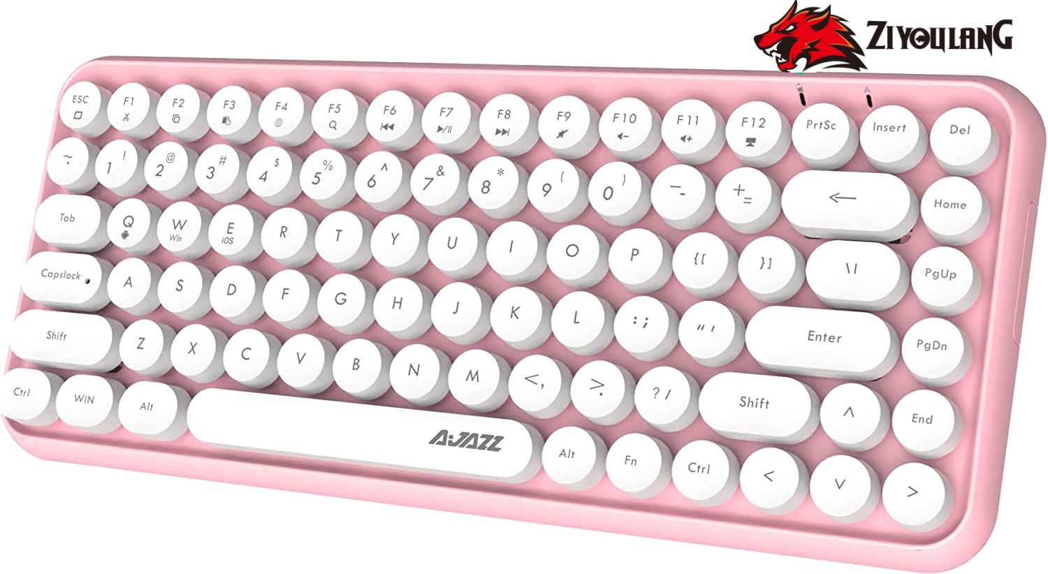 84-key 2.4GHz wireless Bluetooth connection keyboard ABS