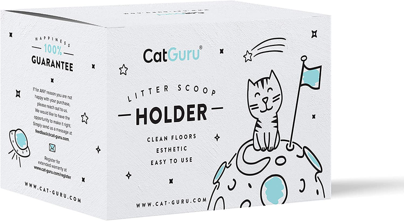 Cat Litter Scoop Holder, Scooper Caddy, Scoop Stand, White