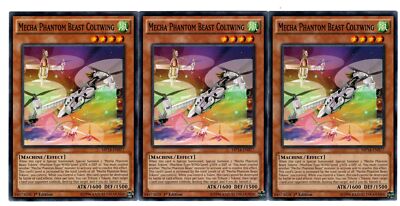 Yugioh- 3X Mecha Phantom Beast Coltwing - Common - 1st Edition - MP14-EN077 - NM