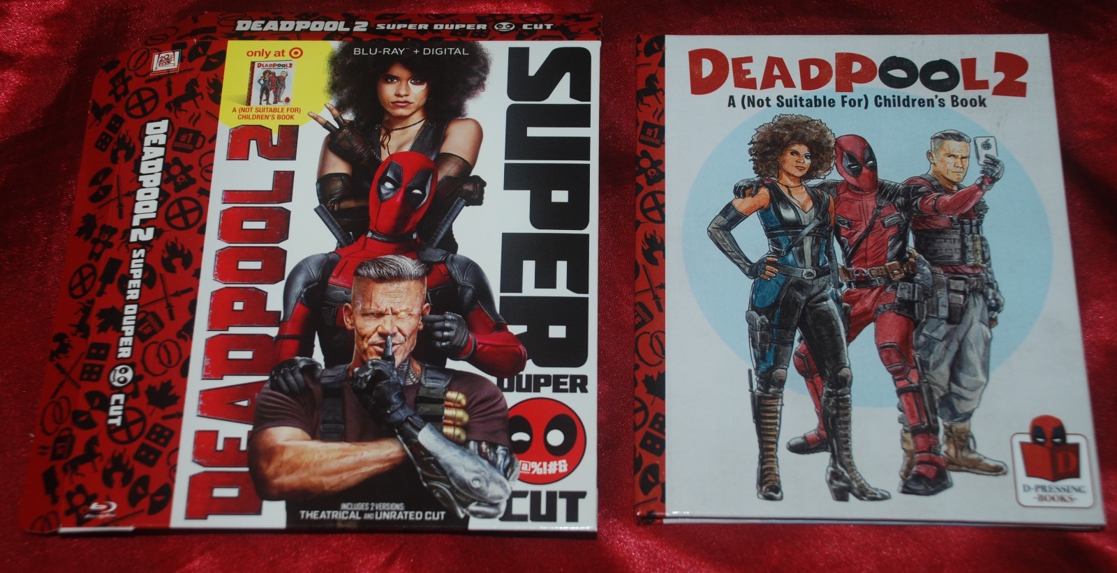 Limited BD SLIPCOVER & HARDCOVER BOOK - FITS Deadpool 2 BD Ed -COVER/Book ONLY