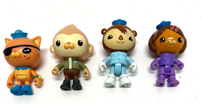OCTONAUTS LOT OF 4 FIGURES DASHI SHELLINGTON PAANI KWASI