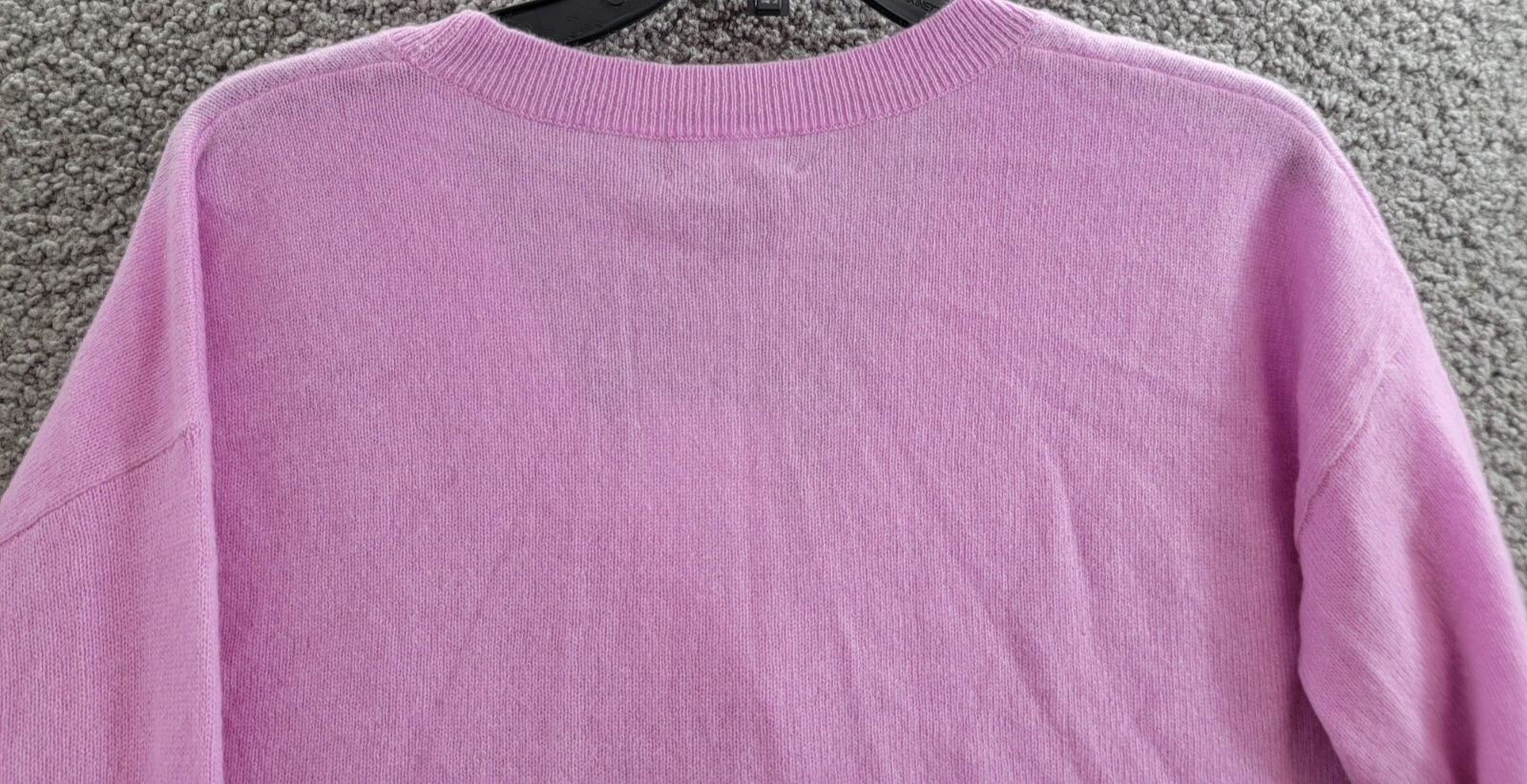 C by Bloomingdale's Cashmere Long Sleeve V-Neck Cardigan Women's S Rose Quartz - Picture 13 of 16